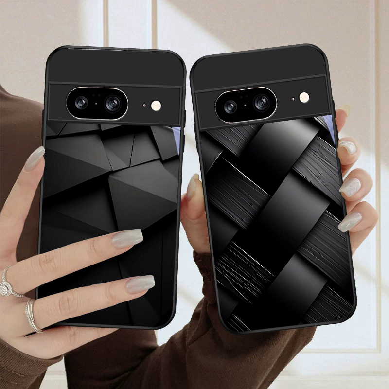 Google Pixel 9 Pro - Capa de Telefone em Vidro Preto
