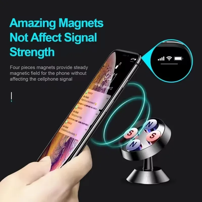 360 atualizado ° Suporte magné - Phone Accessories Holder Car avaliação e preço