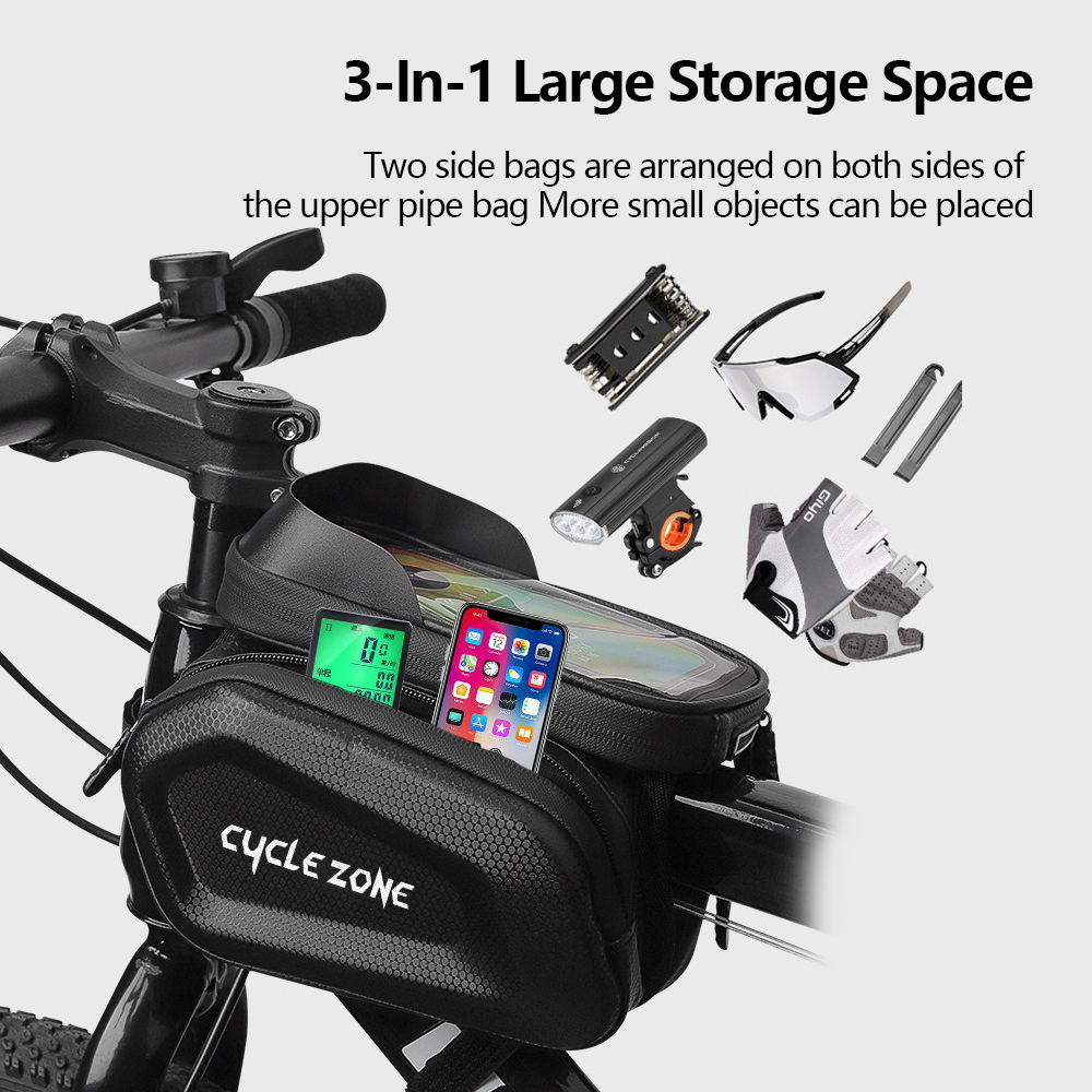 Saco de bicicleta tela sensíve - Phone Zone Accessories & Repair Photos avaliação e preço